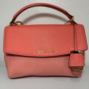 Michael Kors Ava Satchel Pink/Grapefruit